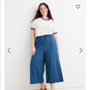 madewell huston pull on cropped pants